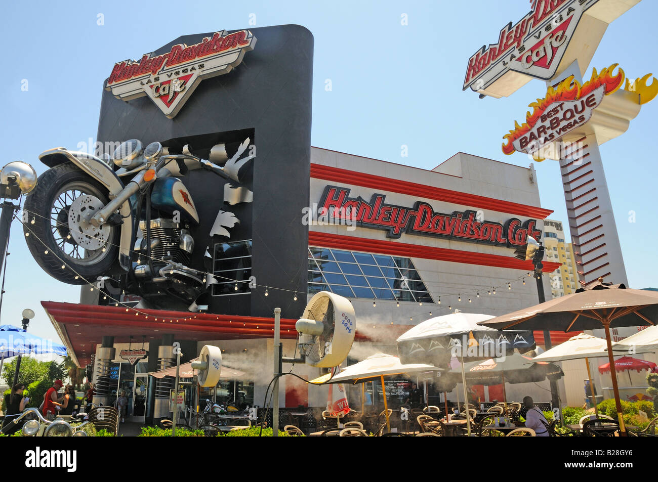 Harley Davidson Motorcycle Casino and Cafe in Las Vegas USA Stock Photo -  Alamy