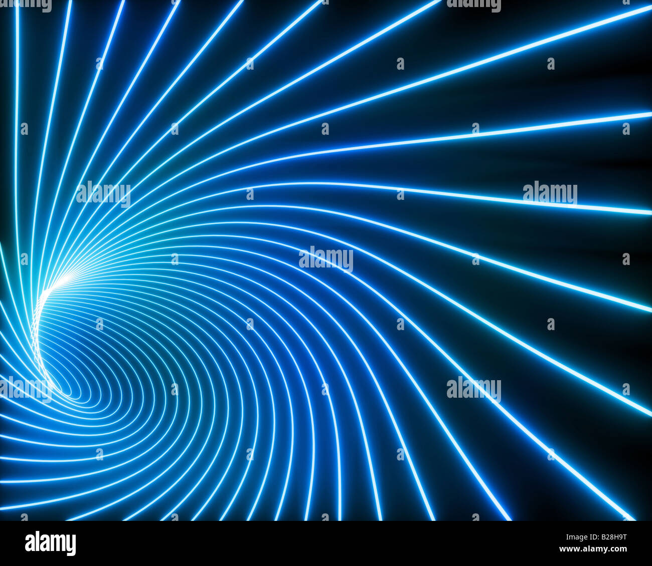 Abstract background of glowing tubes with tunnel effect Stock Photo Alamy
