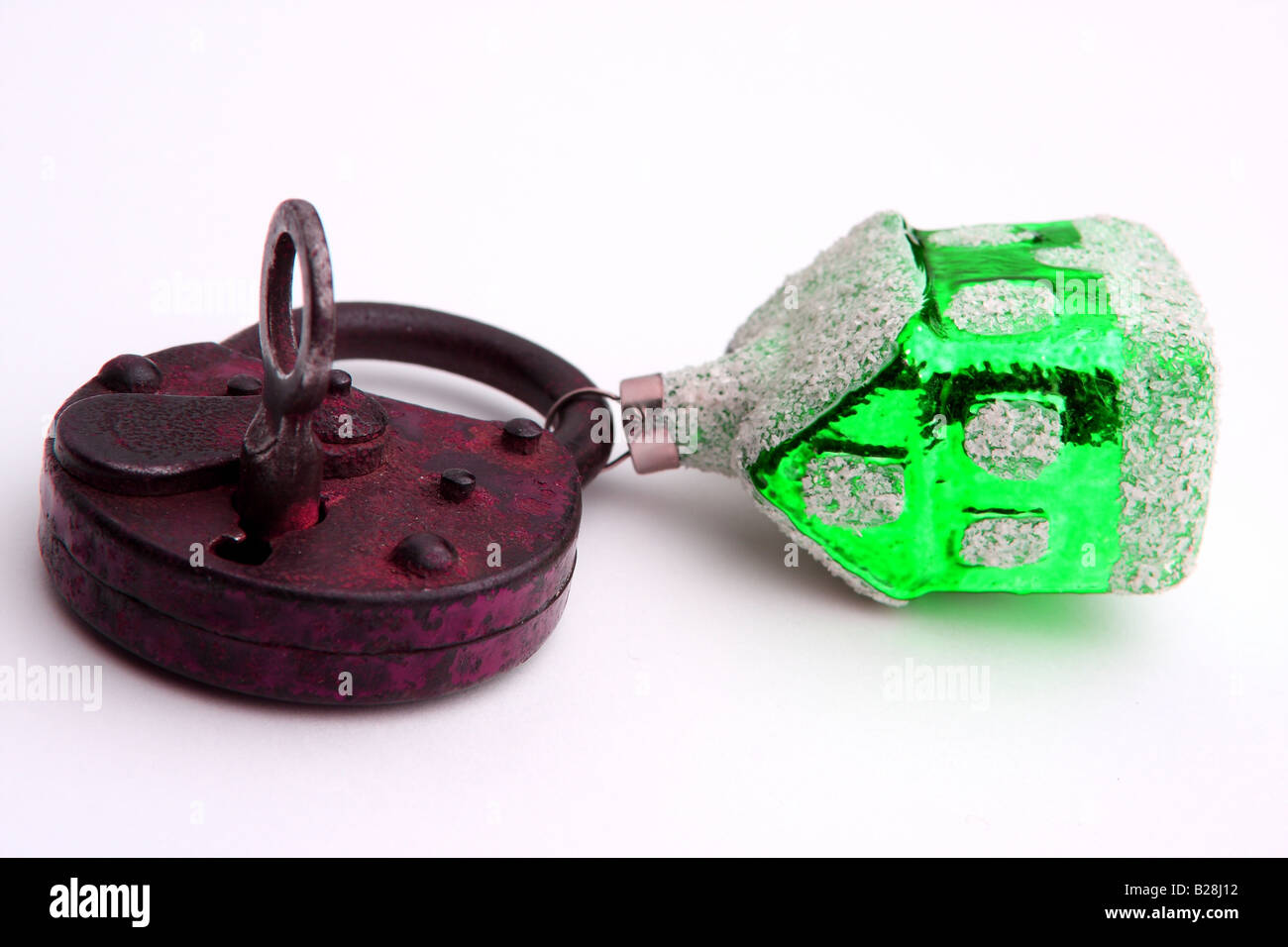 House and Padlock Stock Photo Alamy