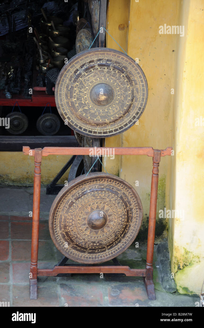 Vietnamese Ritual Gongs Hoi An Vietnam Stock Photo Alamy