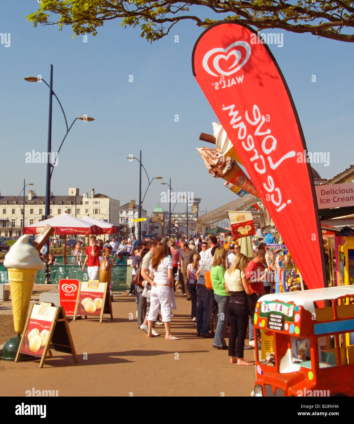 Typical Tourist Scene Marine Parade Great Yarmouth Norfolk England