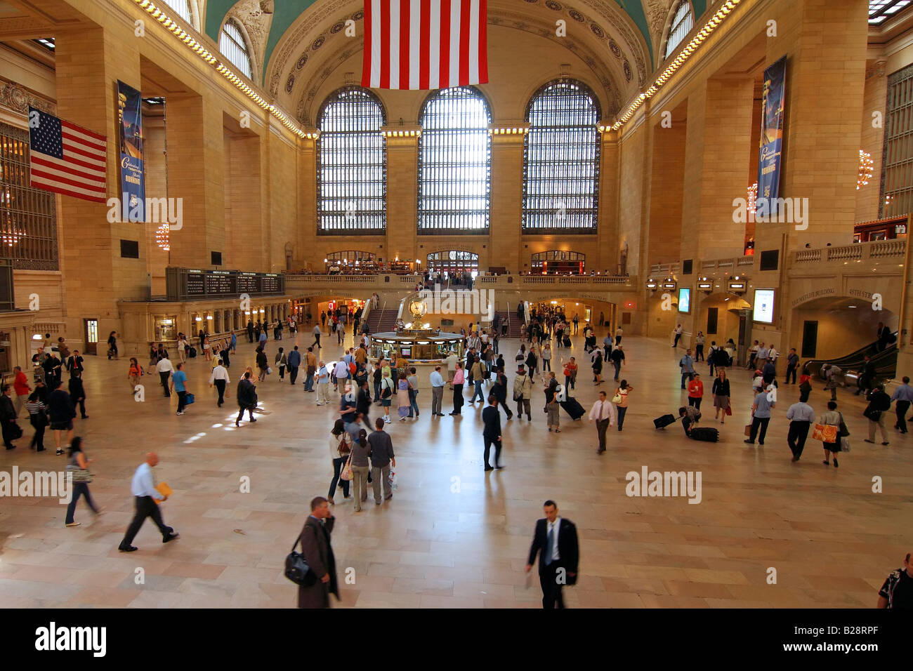 Passengers walking in Grand Central Terminal - New York City, USA Stock Photo