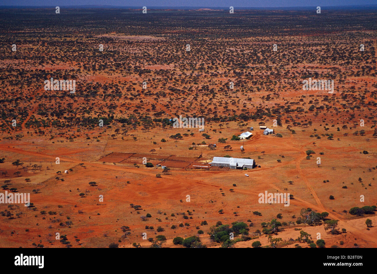 Sheep station, outback Australia Stock Photo