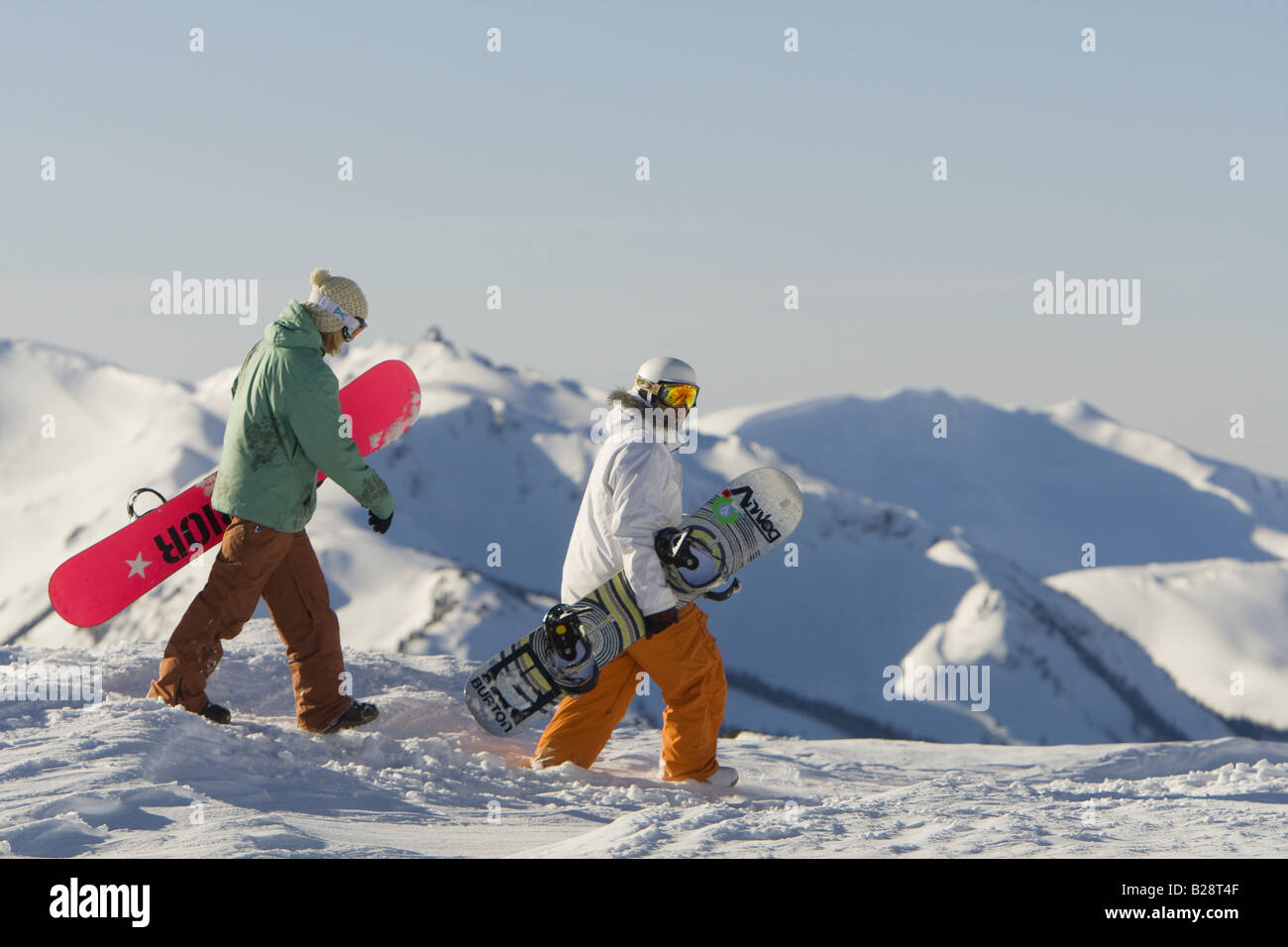 Backcountry skiing Whistler British Columbia Canada Stock Photo