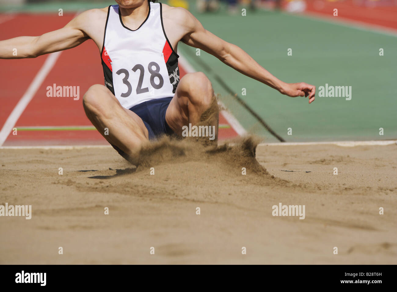 Long Jumper Stock Photo Alamy
