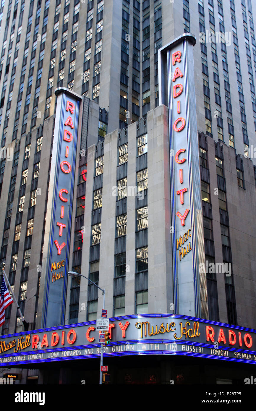 Radio City Music Hall - New York City, USA Stock Photo