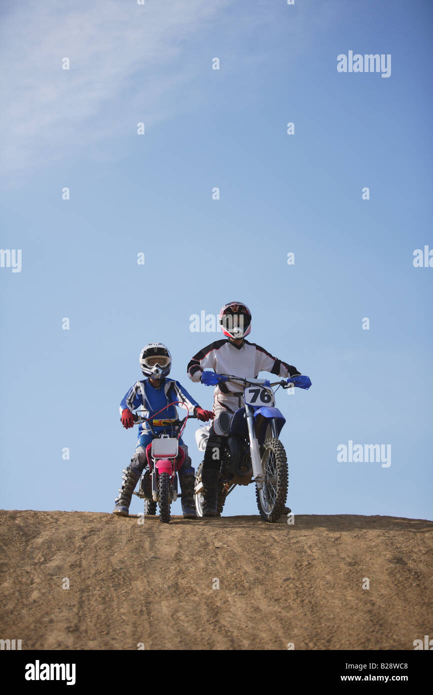 father and son motocross