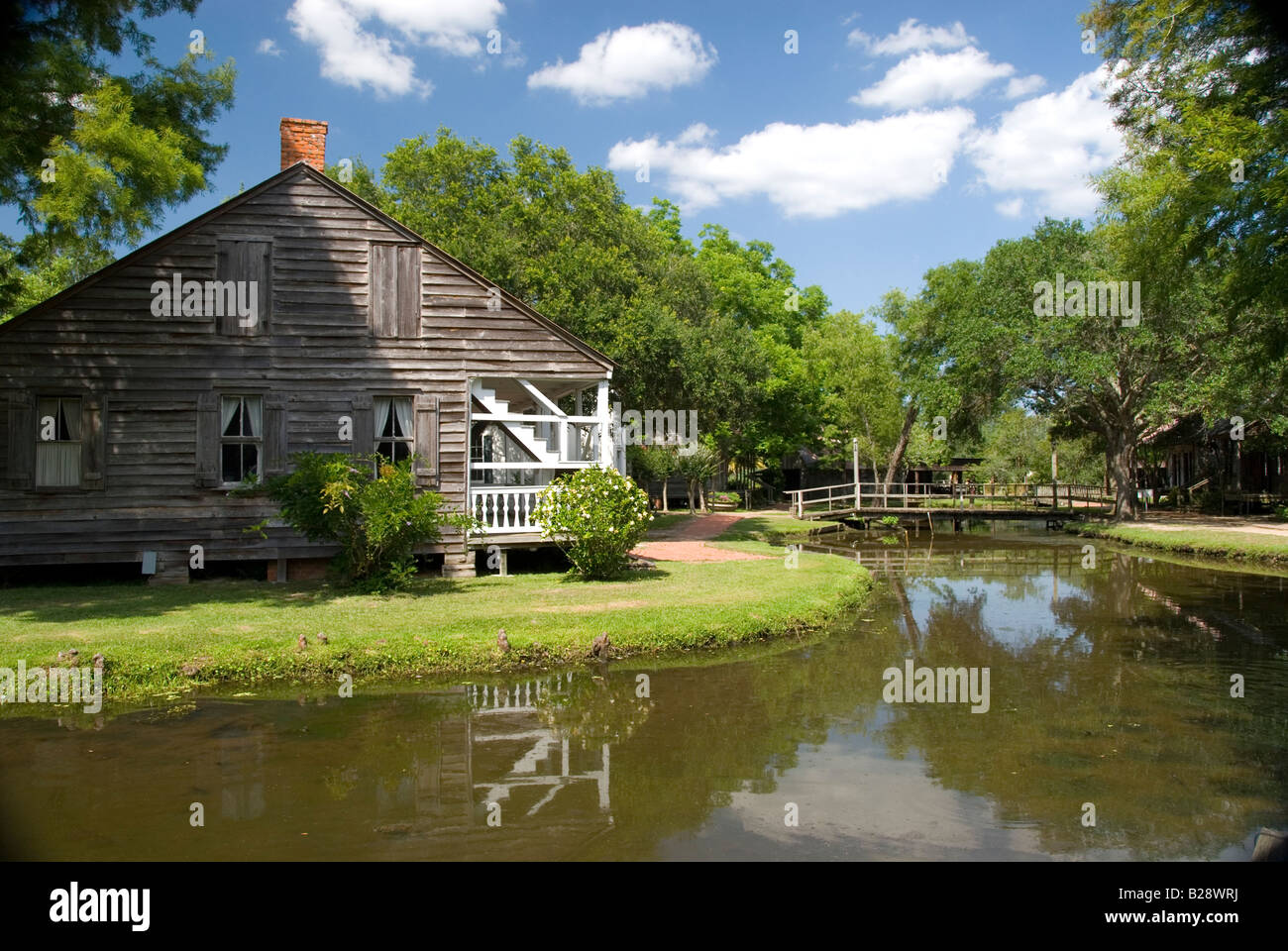 The Castille House, Acadian Village, Lafayette, Louisiana Stock Photo