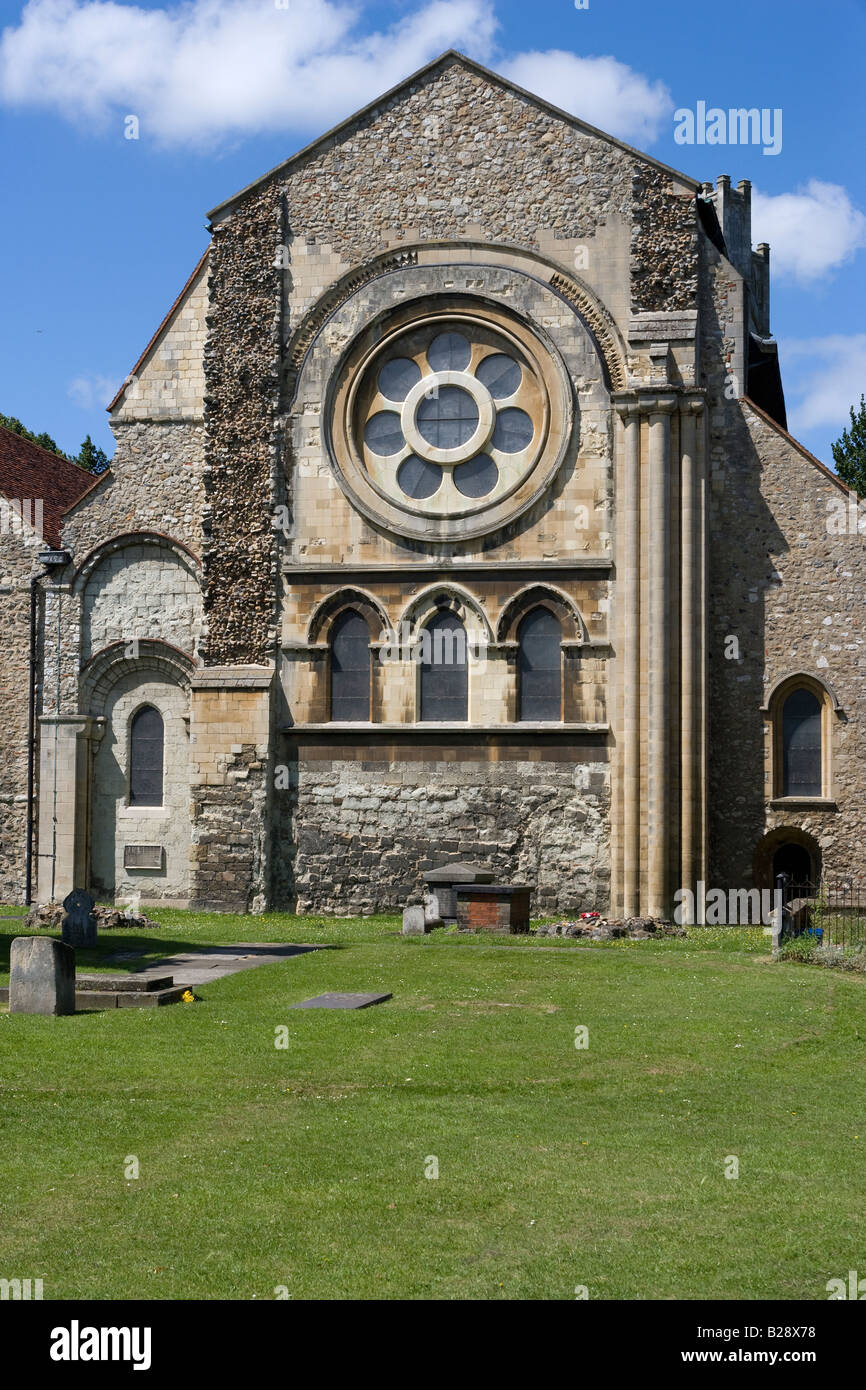 The Church of the Holy Cross and St Lawrence Waltham Abbey Essex Stock