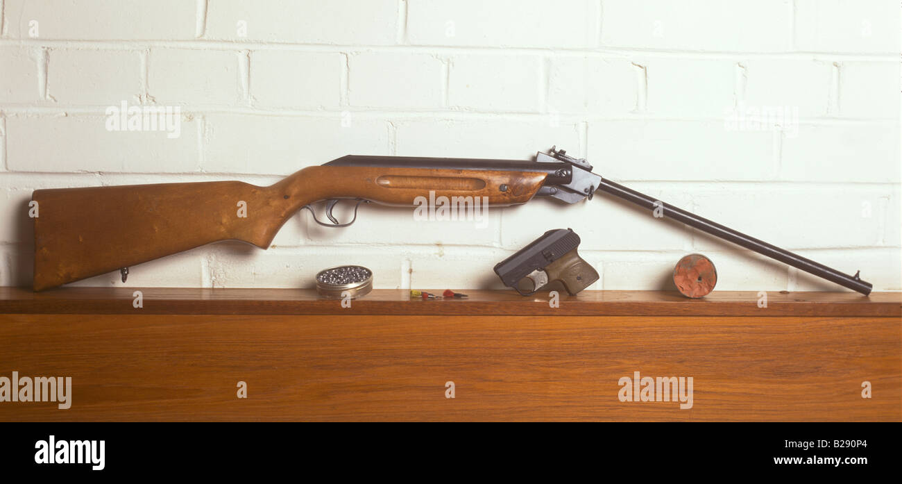air rifle & pistol used to calculate pellet velocity from momentum