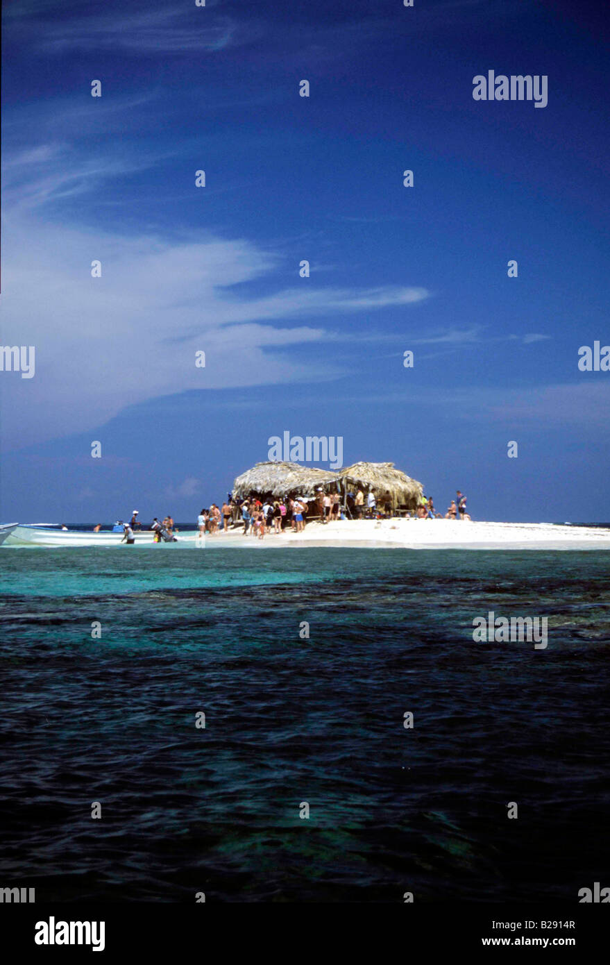 Paradise Island near Sosua Dominican Republic Stock Photo
