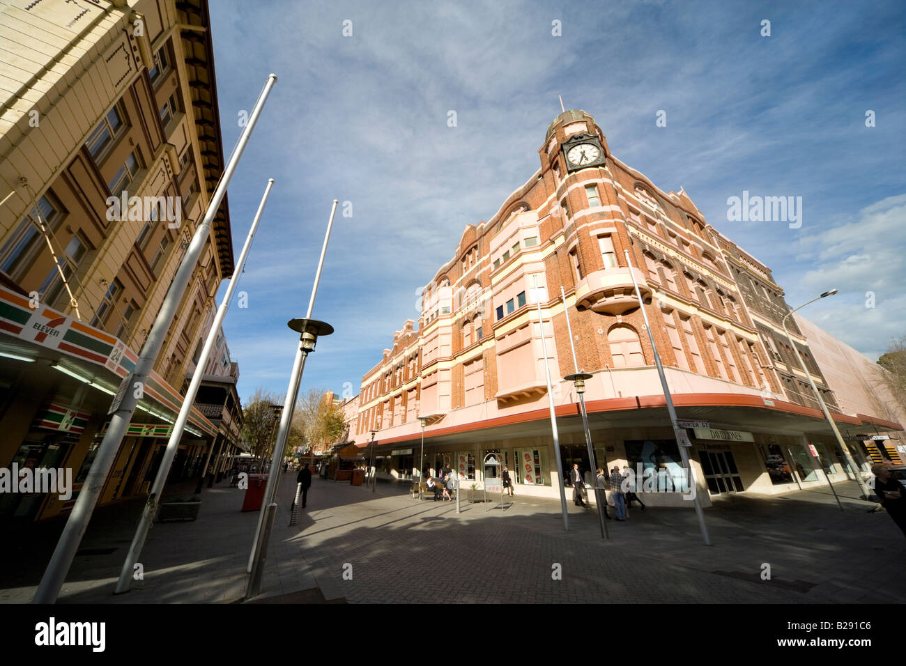 David Jones Department store on Hunter Street, Newcastle, NSW, Australia. Stock Photo