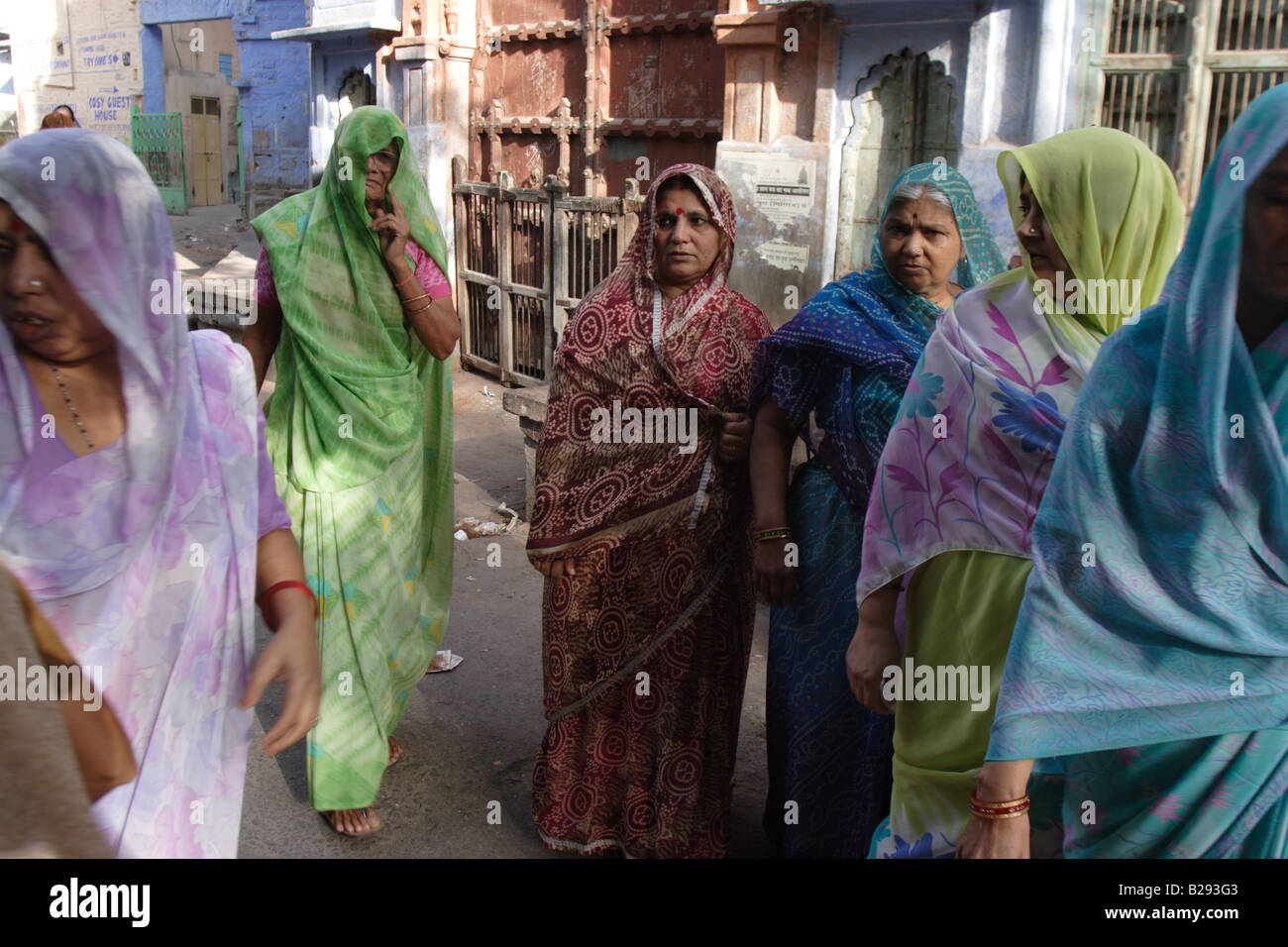 Street scene in Blue city, Jodhpur, Rajastan , India Stock Photo - Alamy