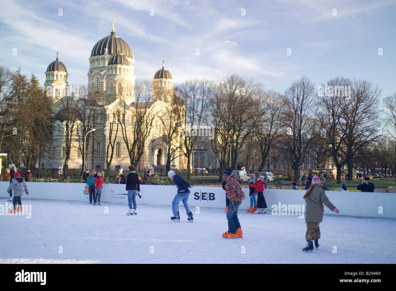 Skating Rink Riga Latvia Date 11 02 2008 Ref ZB693 110474 0104 ...