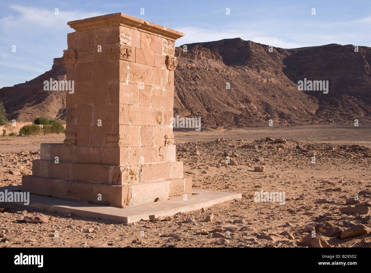 Libya Germa Archaeology Garamantian Mausoleum Stock Photo