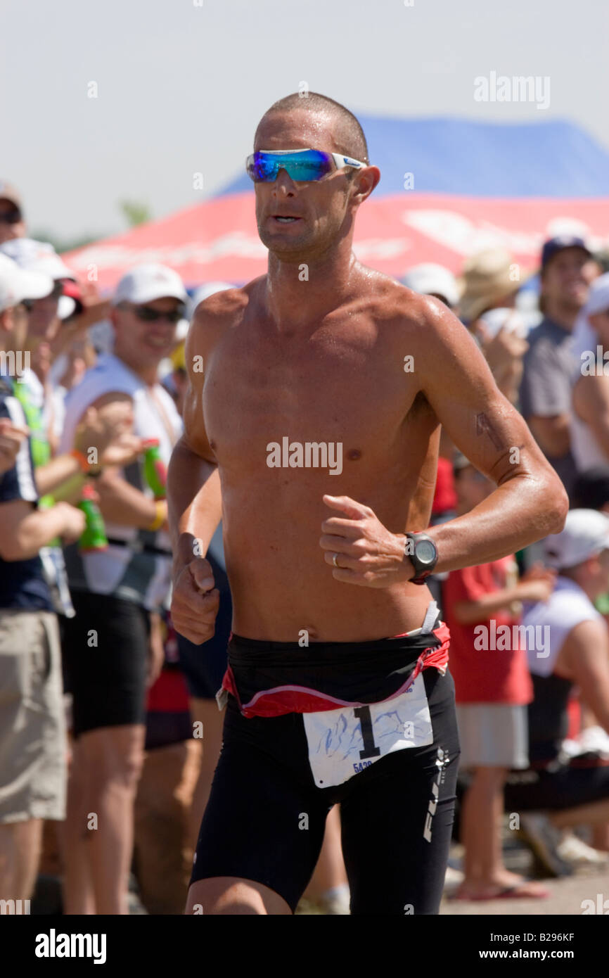 Matt Reed in the 2008 Boulder Peak Triathlon Stock Photo Alamy