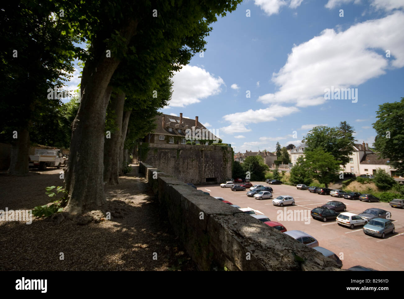 Beaune city walls Stock Photo