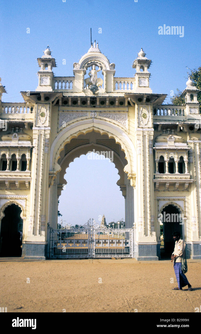 South India Karnataka Mysore Maharajah s Palace Stock Photo