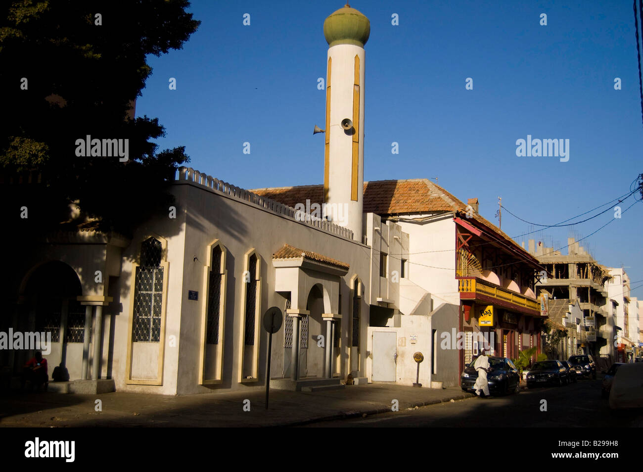 Neighbourhood mosque in Central District Stock Photo