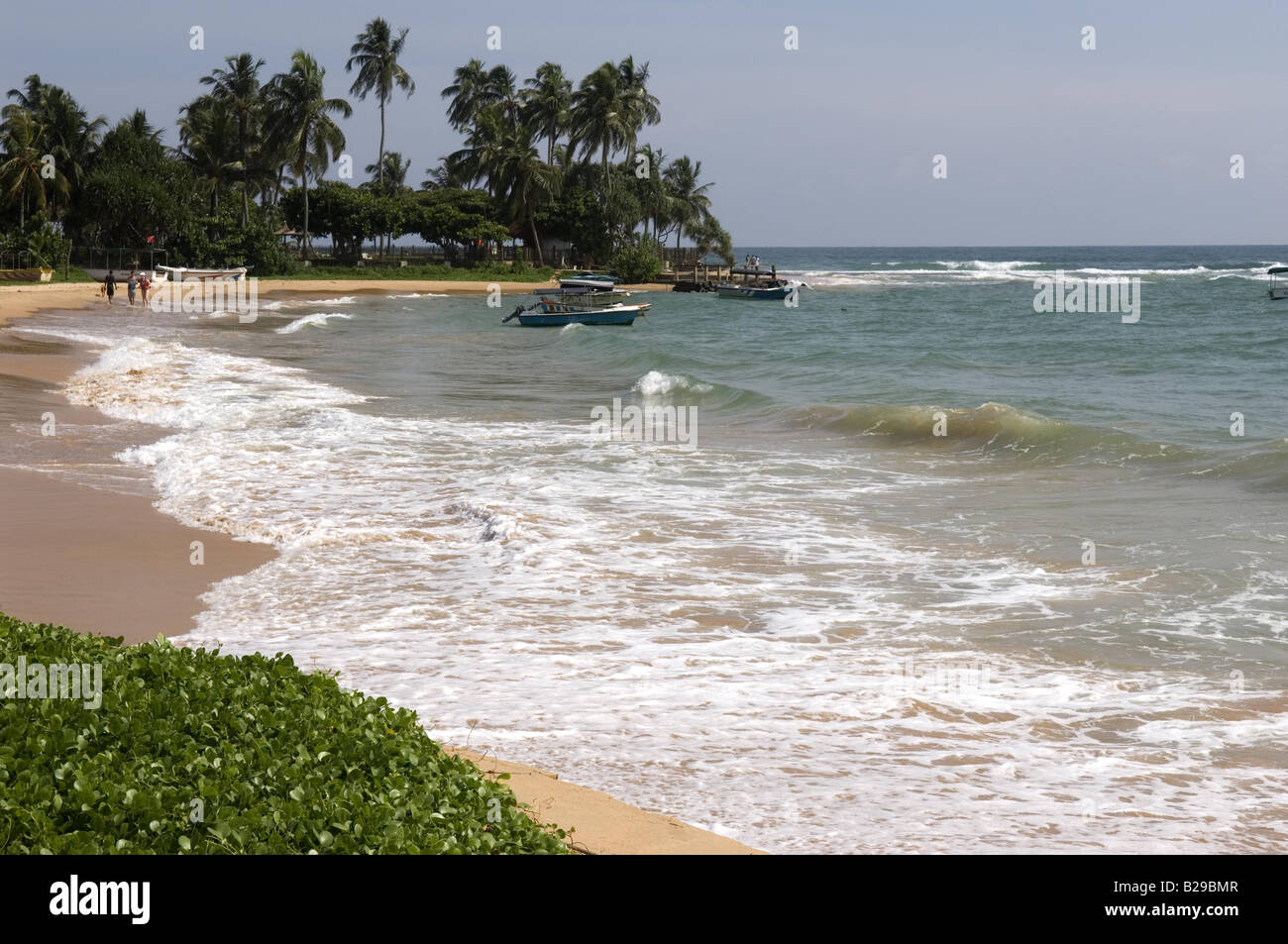 Southwestern beach near Hikkaduwa Sri Lanka Stock Photo
