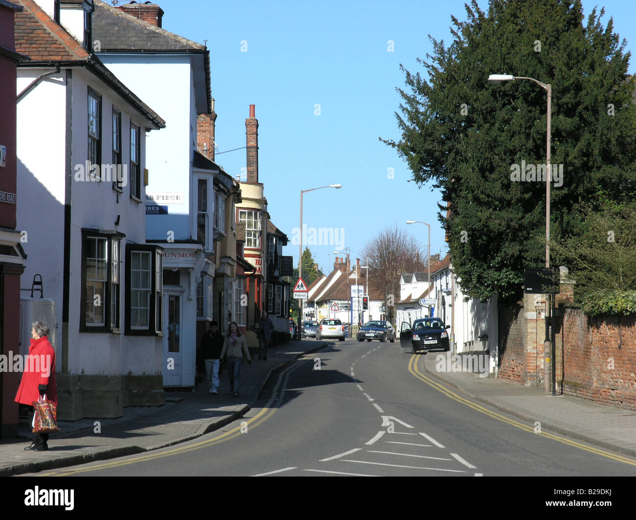 Great Dunmow Town Centre High Street, Essex, England Stock Photo Alamy