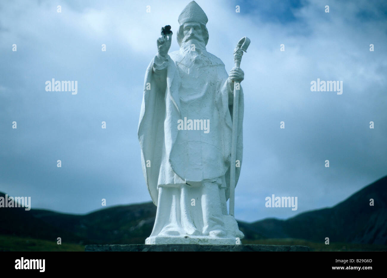 St Patrick monument / Connemara Stock Photo