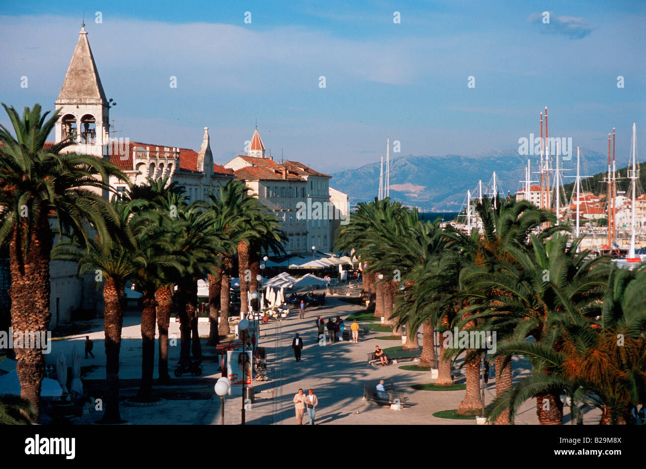 Harbour promenade / Trogir Stock Photo