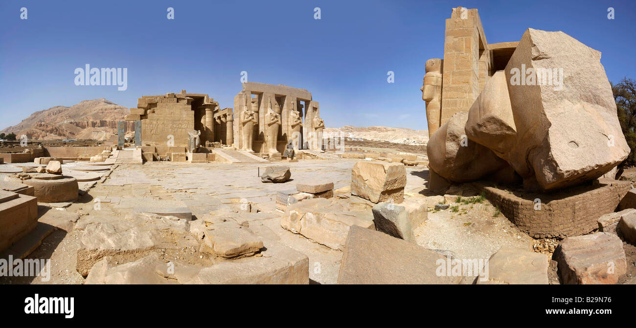 Egypt Luxor West Bank Ramesseum Stock Photo - Alamy