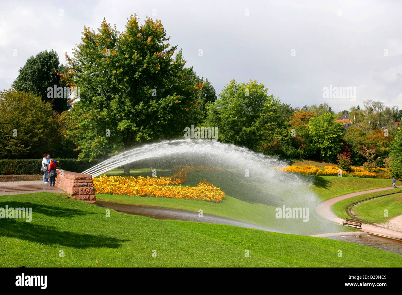 Water fountain / Stuttgart Stock Photo - Alamy