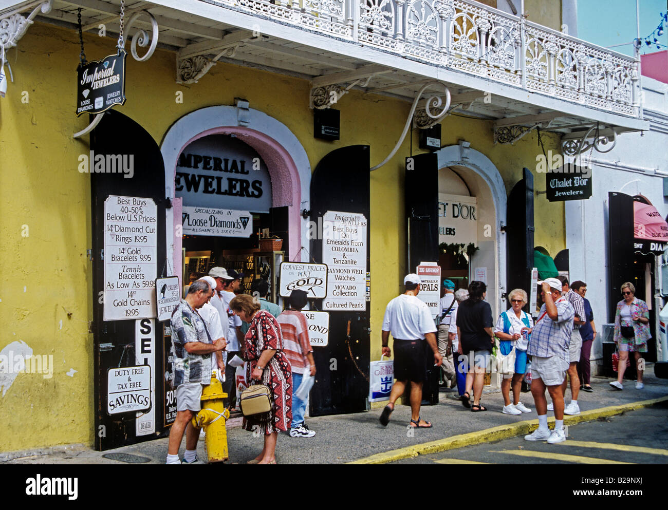 Duty free shops Charlotte Amalie St Thomas US Virgin Islands Caribbean