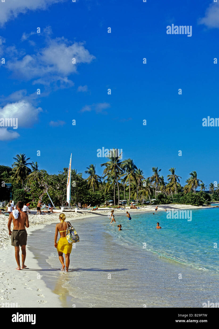 Sapphire Beach St Thomas US Virgin Islands Caribbean Stock Photo