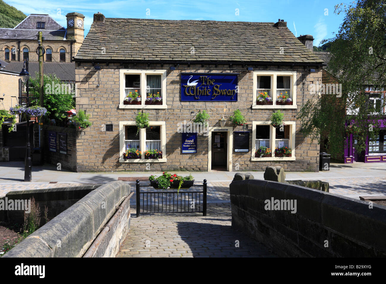 The White Swan Pub, Bridge Gate, Hebden Bridge, West Yorkshire, England