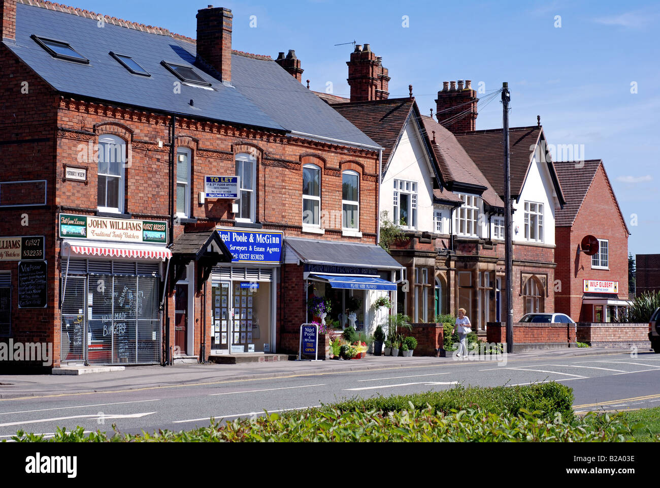 Alcester Road, Studley, Warwickshire, England, UK Stock Photo 18659298