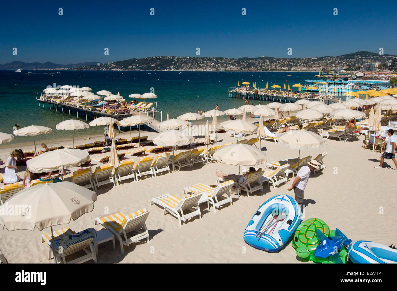 French Riviera Juan les Pins beach Stock Photo - Alamy