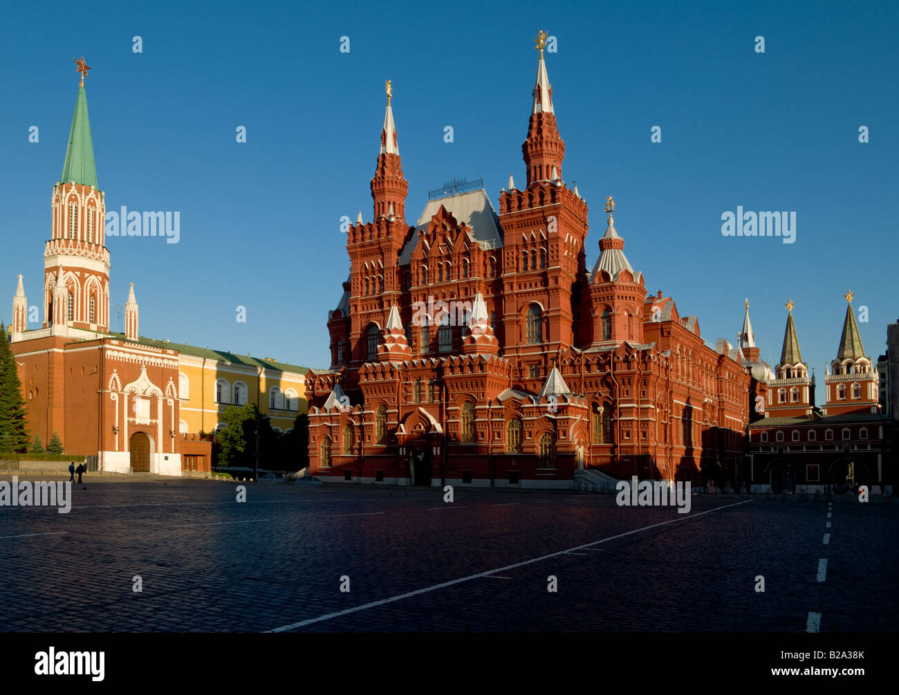 Red Square early in the morning Moscow Russia Stock Photo - Alamy