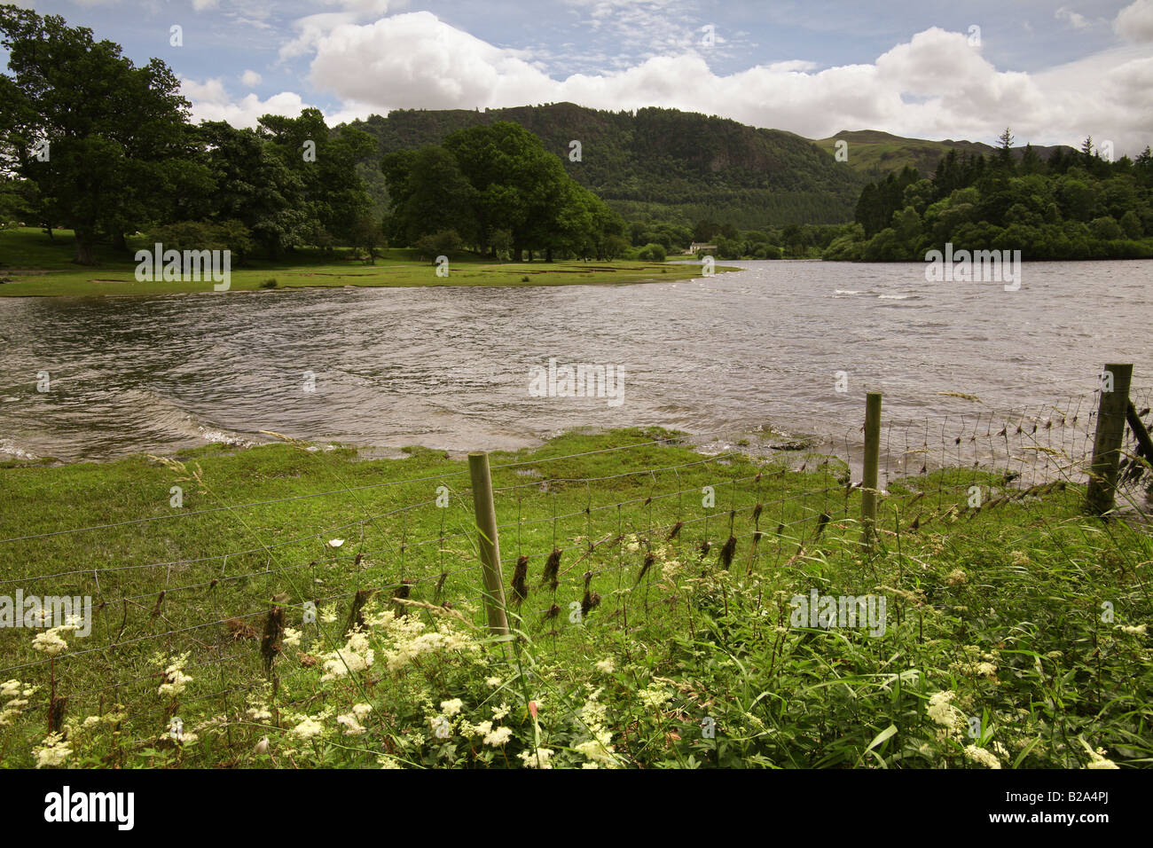 Lake District Derwent Water Stock Photo