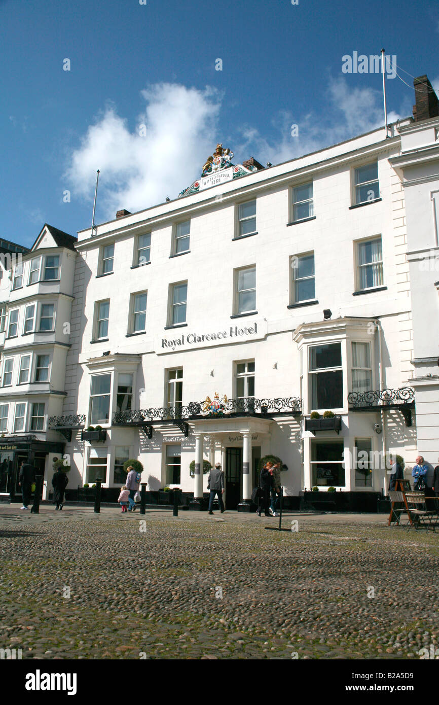 Michael Caines Abode Restaurant at the Royal Clarence Hotel, Cathedral Square, Exeter, Devon Stock Photo