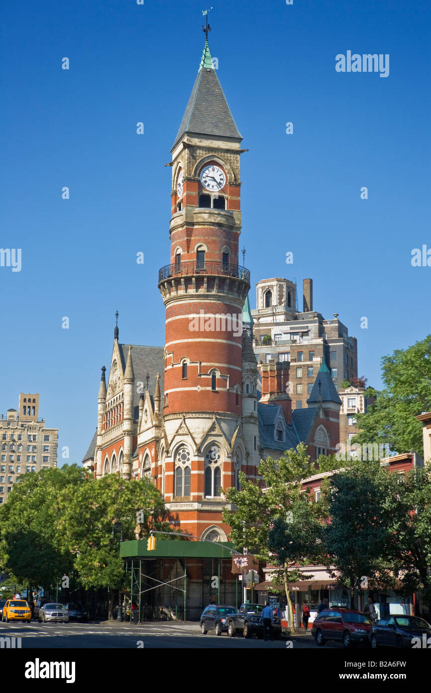 Jefferson Market Library 1877 by Calvert Vaux Romanesque West Village New York City Stock Photo