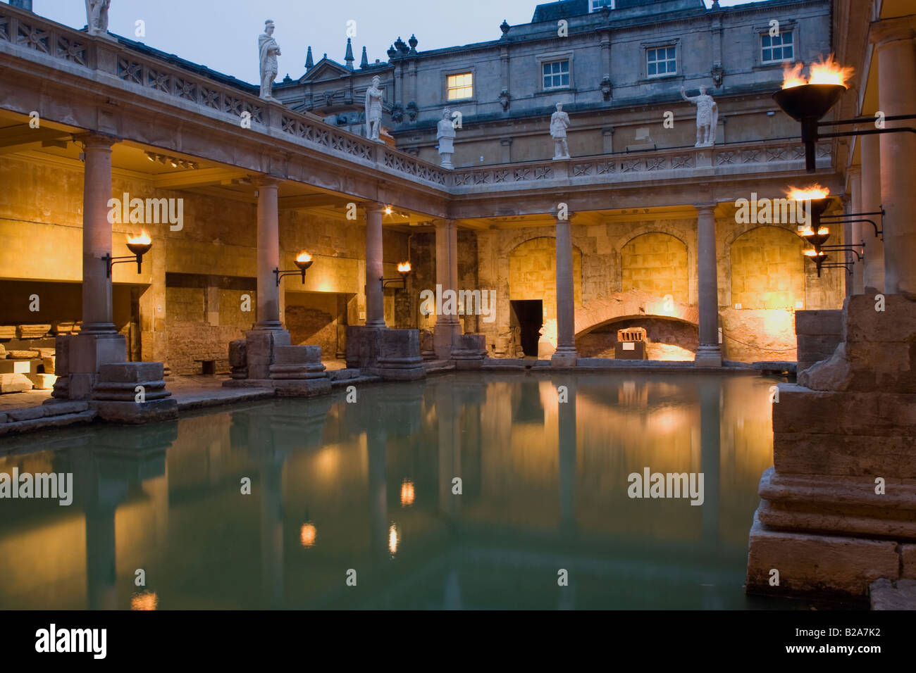 Roman Baths, Bath Stock Photo