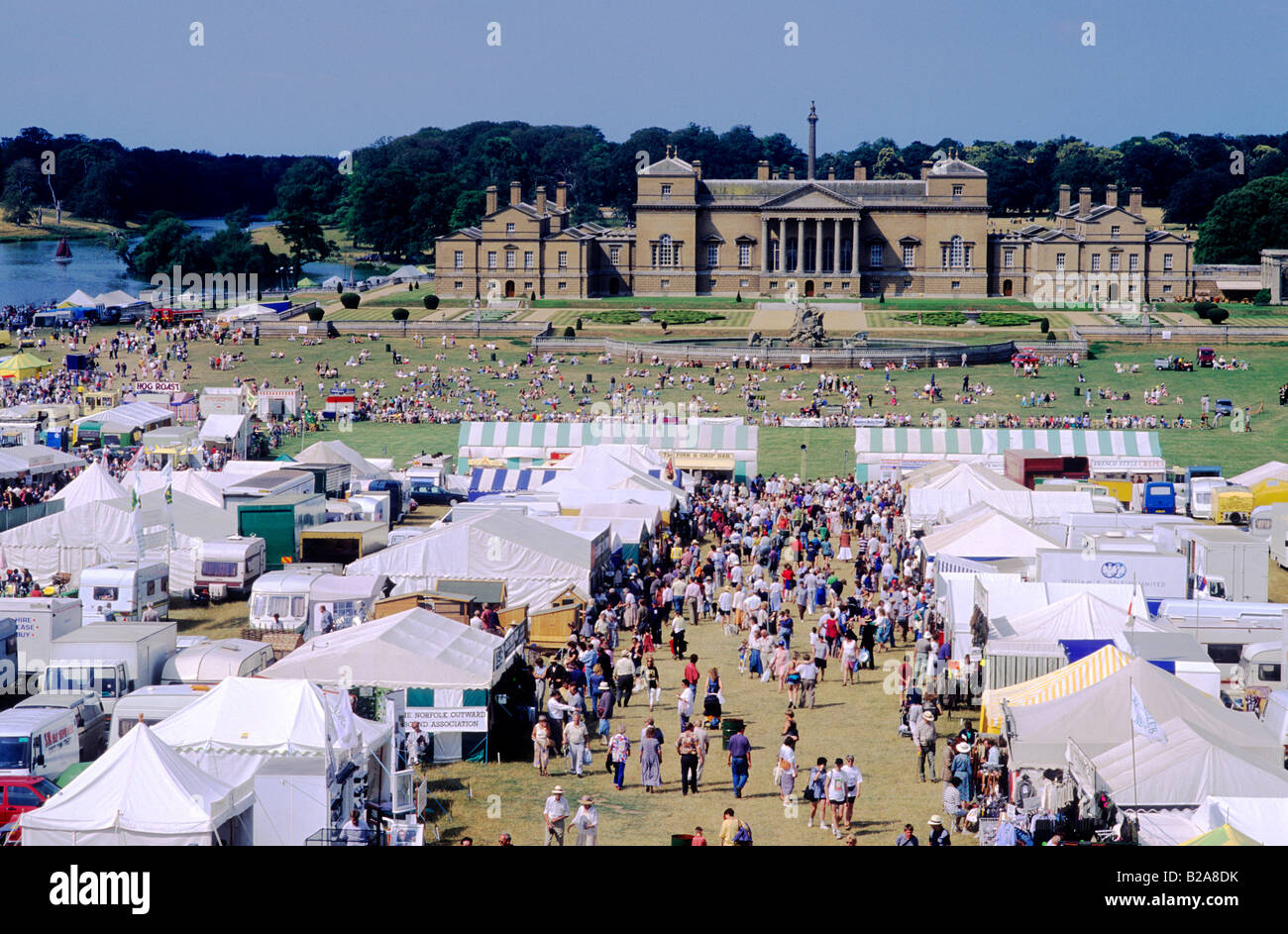 Holkham Country Fair Holkham Hall Norfolk stalls stands English stately