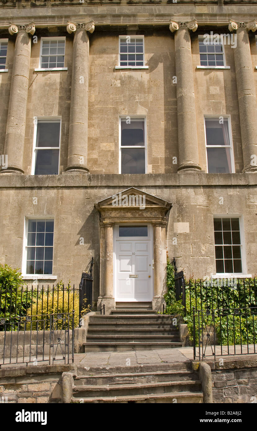 End of terrace, The Royal Crescent, Bath Stock Photo