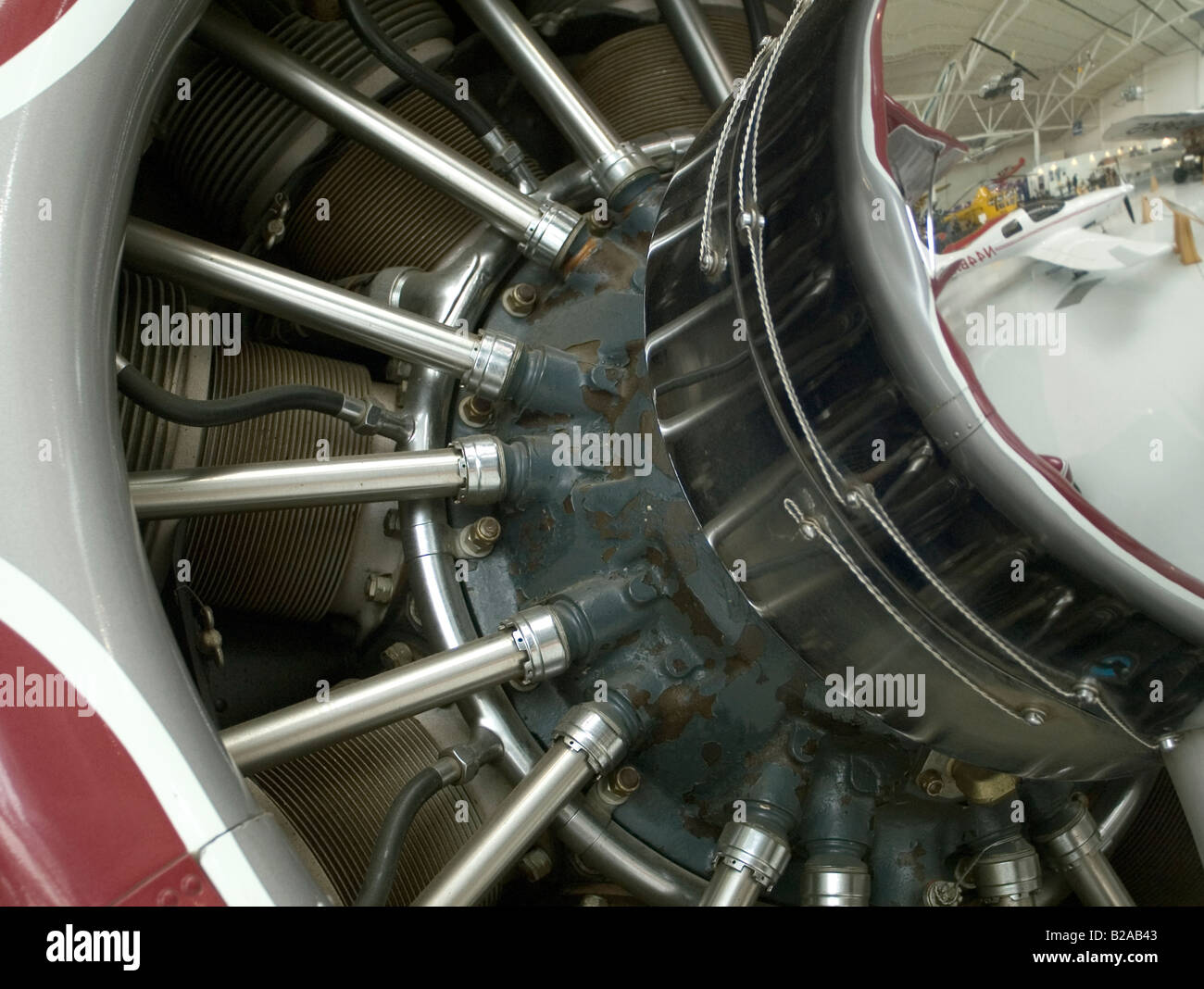Vintage Prop Airplane Nose Engine propeller Stock Photo Alamy