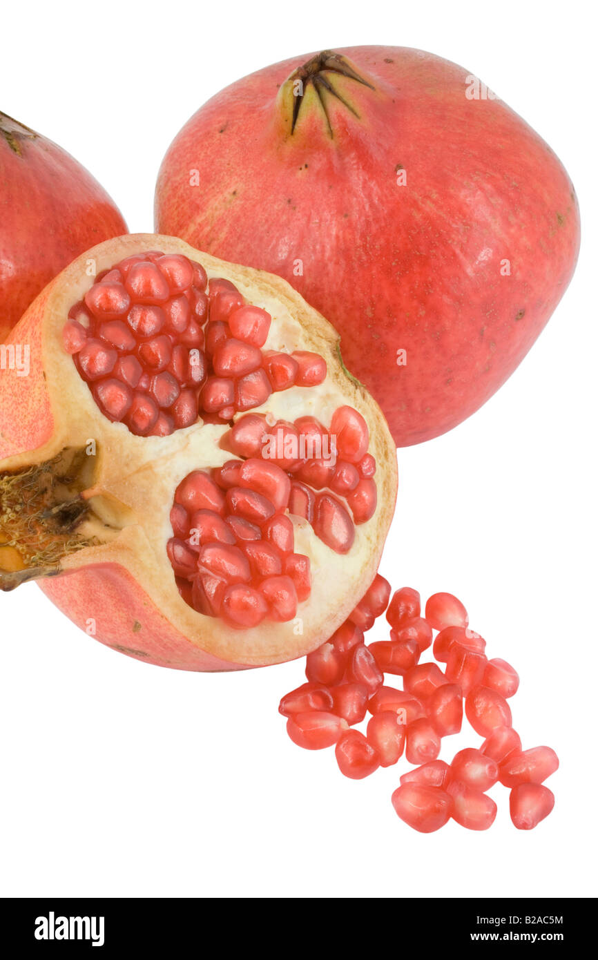Open pomegranates with seeds hi-res stock photography and images - Alamy