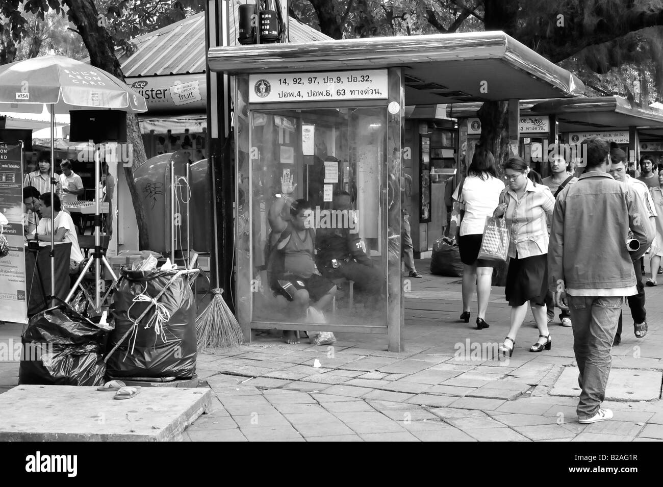 bangkok street scene, bangkok , thailand Stock Photo