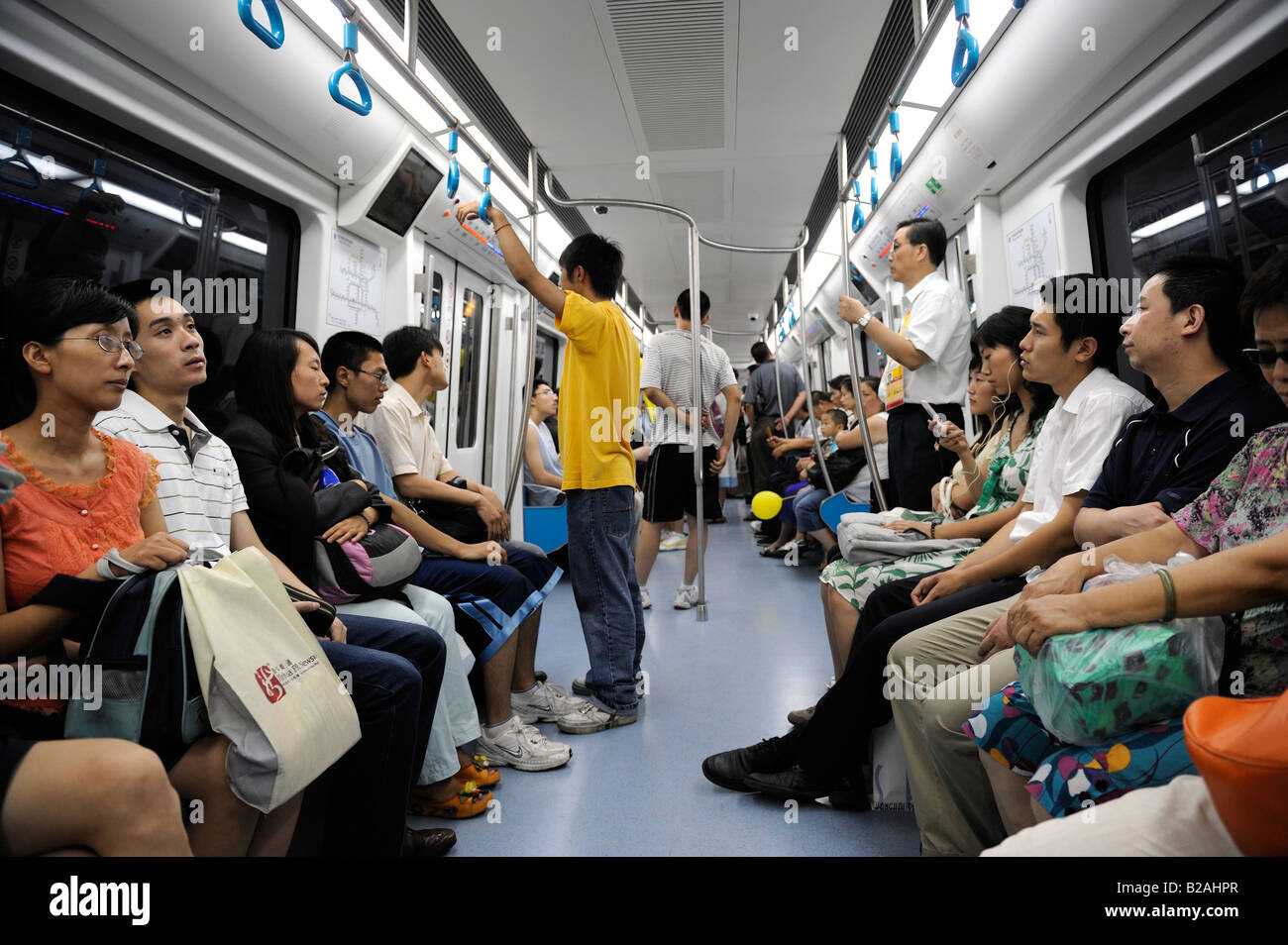 Beijing Subway Line 10. 23-Jul-2008 Stock Photo