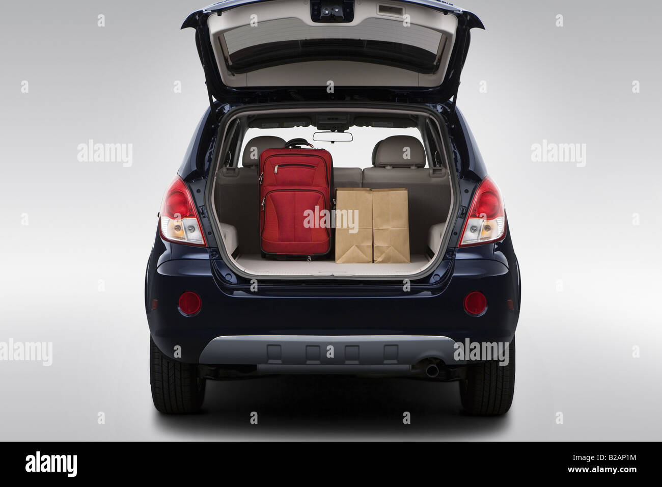 2008 Saturn VUE Green Line in Blue Trunk Props Stock Photo Alamy