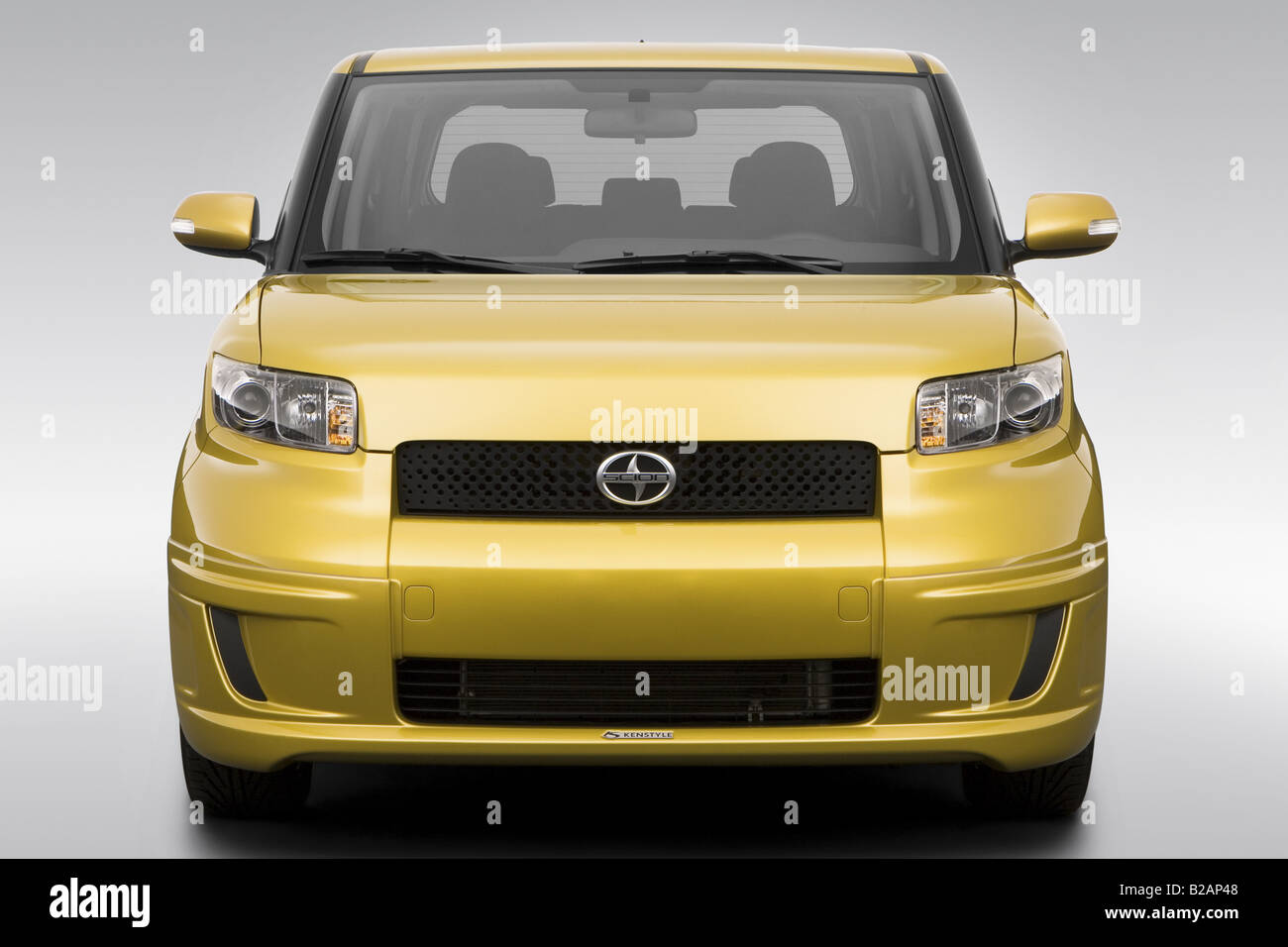 2008 Scion xB in Gold Low/Wide Front Stock Photo Alamy