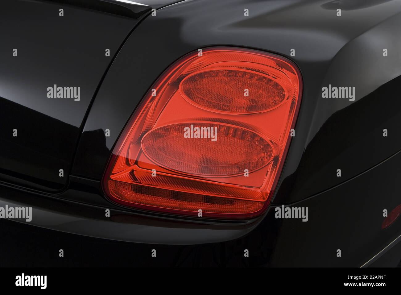 2008 Bentley Continental Flying Spur in Black - Tail light Stock Photo
