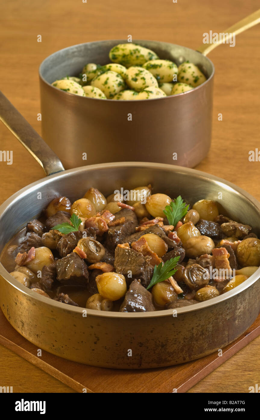 Beef Bourguignon France Food Stock Photo