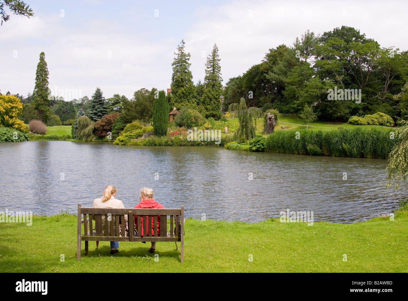 People Enjoy The Views At Sandringham House,Sandringham Estate,Sandringham,Norfolk,England,uk (Retreat Of HM The Queen) Stock Photo